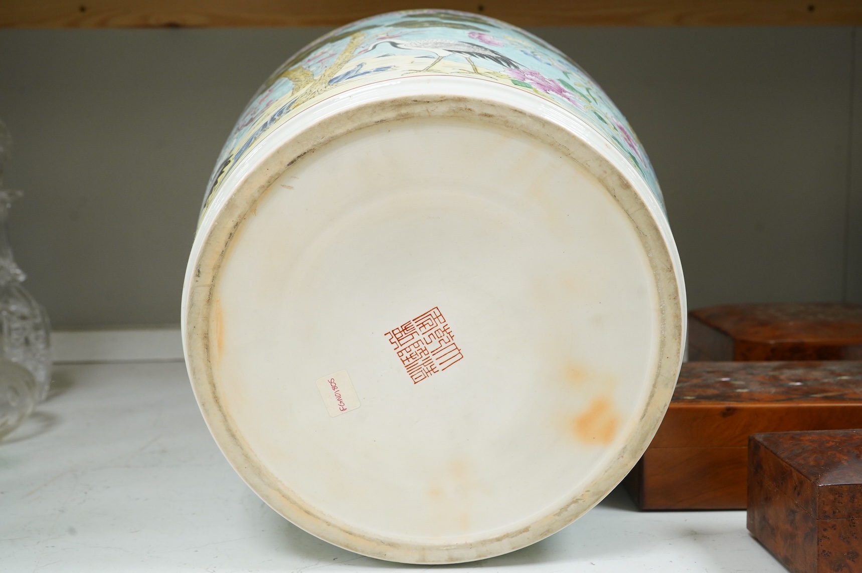 A Chinese famille rose planter, 32cm